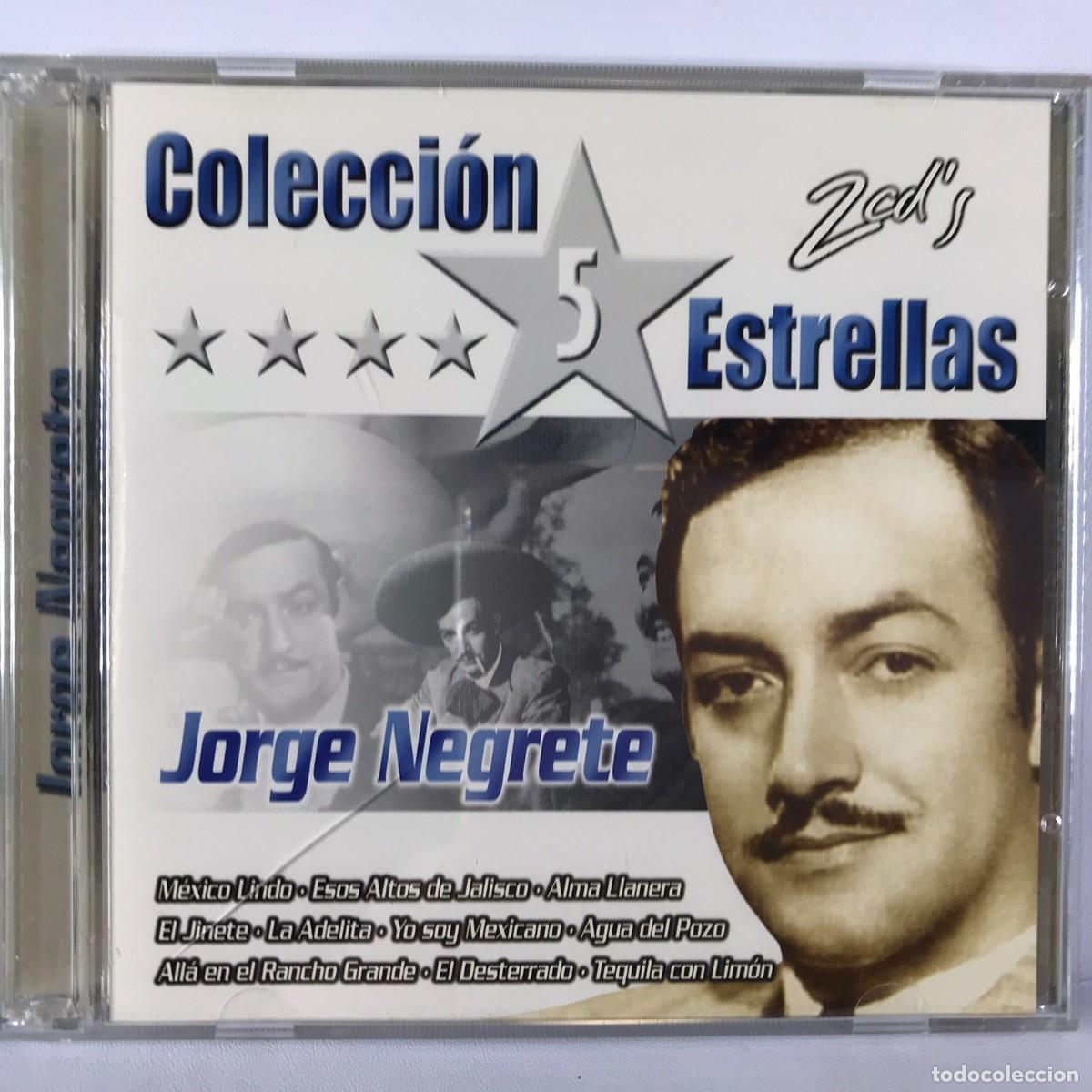 CDs de m&uacute;sica: Colecci&oacute;n 5 Estrellas ● Jorge Negrete ● 2 x CD Compilation - Foto 1