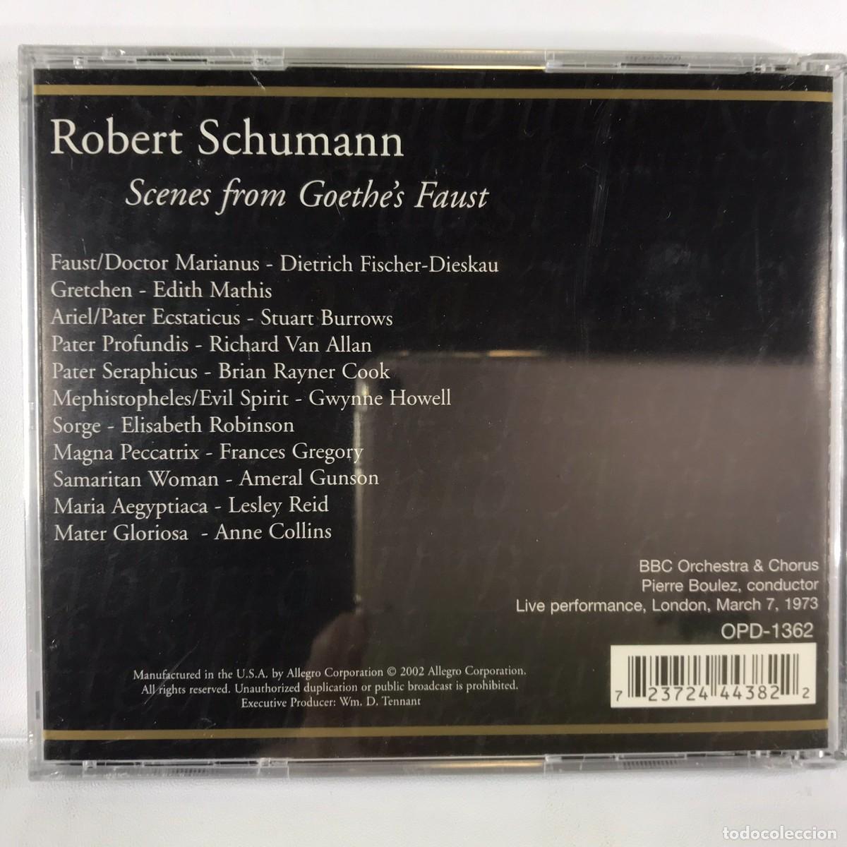 CDs de m&uacute;sica: Schumann, Robert ● Scenes From Goethes Faust (1973) ● 2 x CD 2002 - Foto 2