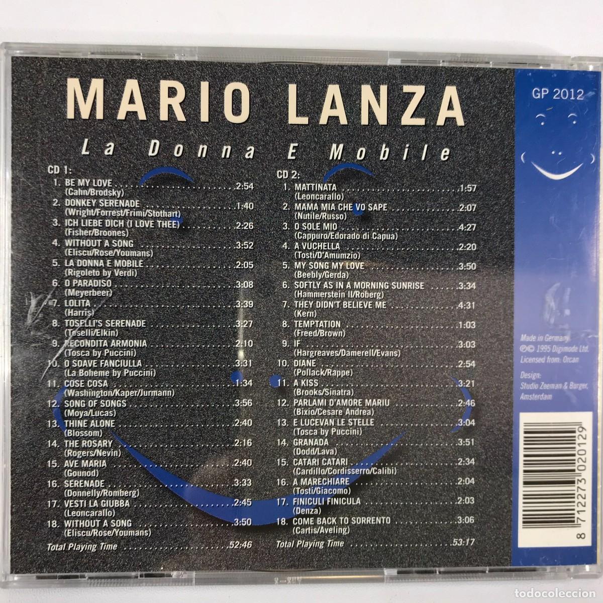 CDs de m&uacute;sica: Mario Lanza ● La Donna E Mobile ● 2 x CD 2012 - Foto 4