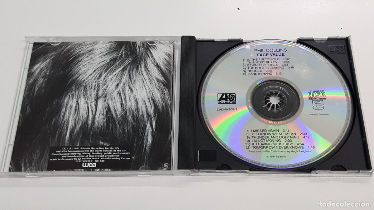 CDs de m&uacute;sica: CD PHIL COLLINS - FACE VALUE - 1981 - ED. USA - Foto 2