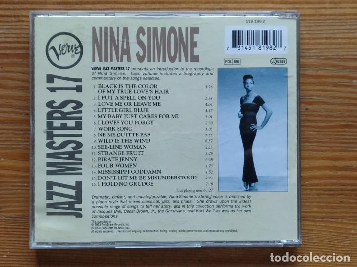 CDs de m&uacute;sica: CD NINA SIMONE - JAZZ MASTERS 17 (022) - Foto 2