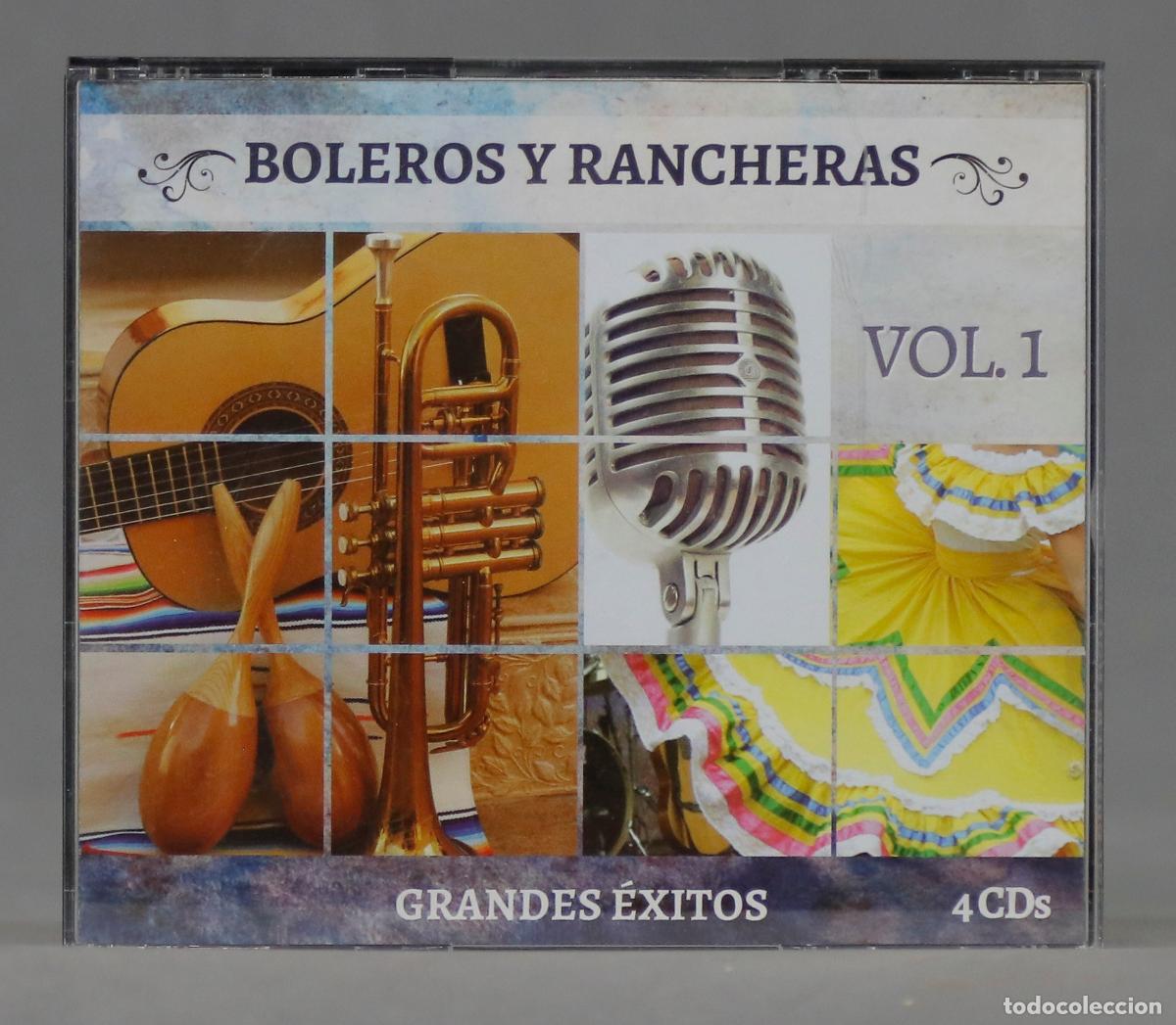 CDs de m&uacute;sica: 4 CD. BOLEROS Y RANCHERAS. GRANDES EXITOS. VOL. 1 - Foto 1