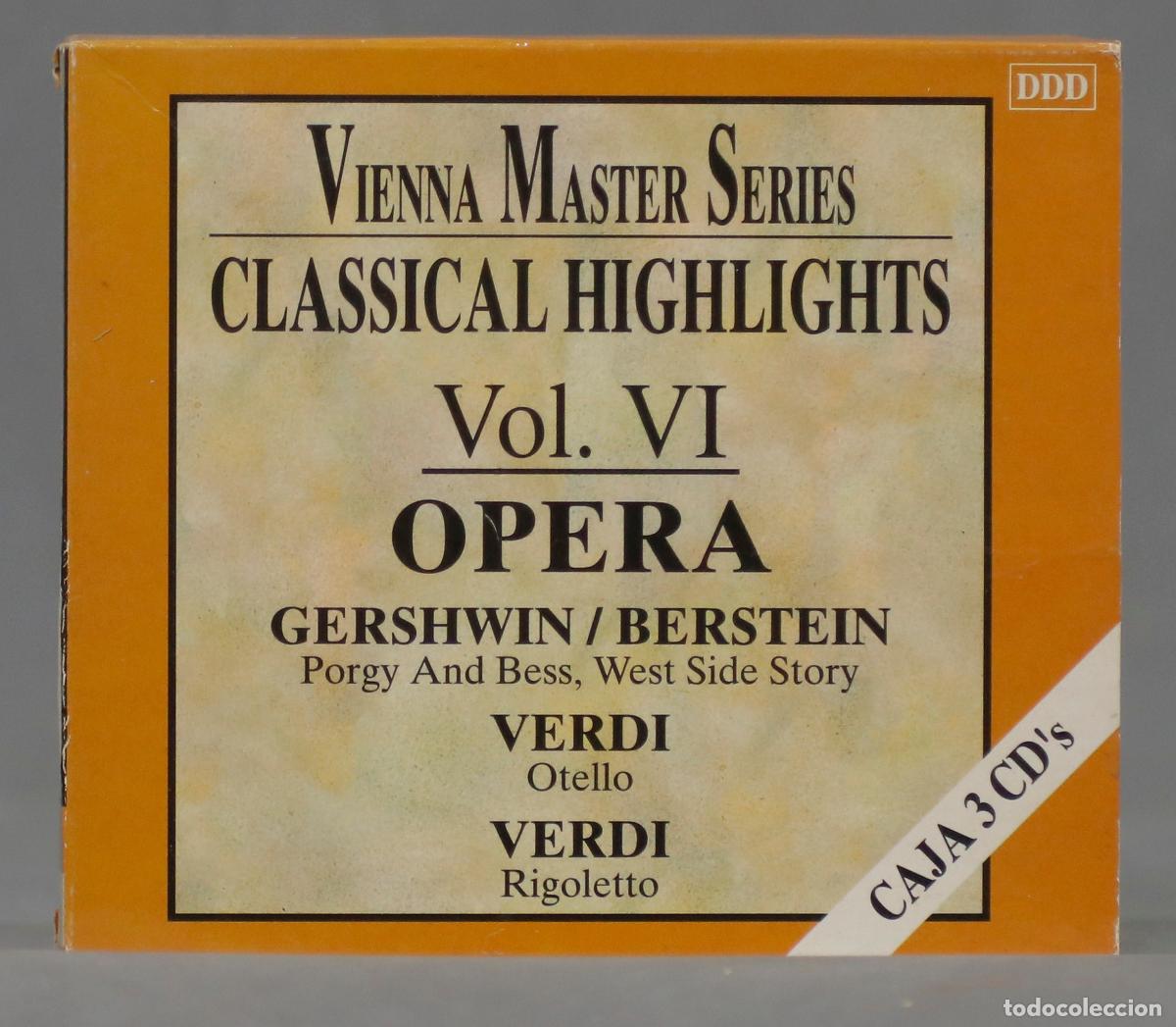 CDs de m&uacute;sica: 3 CD. VIENNA MASTERS SERIES. CLASSICAL HIGHLIGHTS VOL. VI - Foto 1