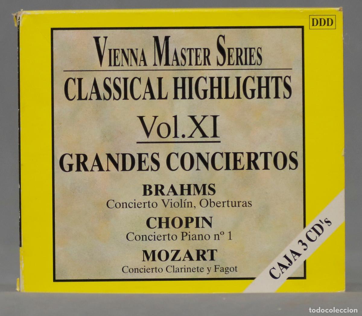 CDs de m&uacute;sica: 3 CD. VIENNA MASTERS SERIES. CLASSICAL HIGHLIGHTS. VOL. XI - Foto 1