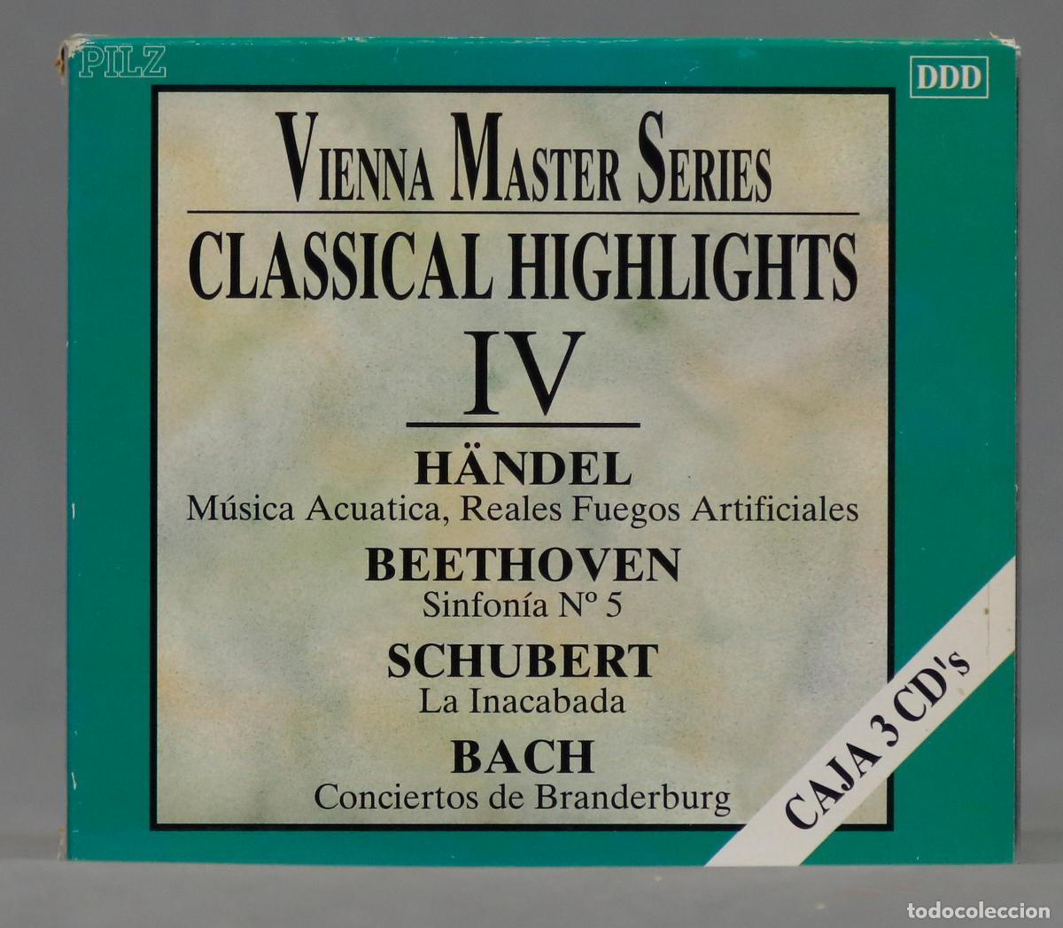 CDs de m&uacute;sica: 3 CD. VIENNA MASTERS SERIES. CLASSICAL HIGHLIGHTS. VOL. IV - Foto 2