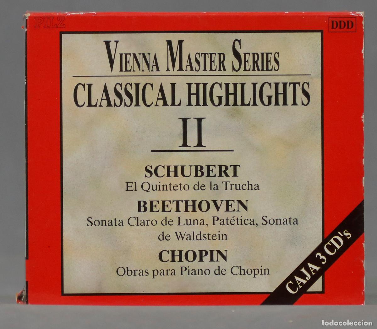 CDs de m&uacute;sica: 3 CD. VIENNA MASTERS SERIES. CLASSICAL HIGHLIGHTS. VOL. II - Foto 1