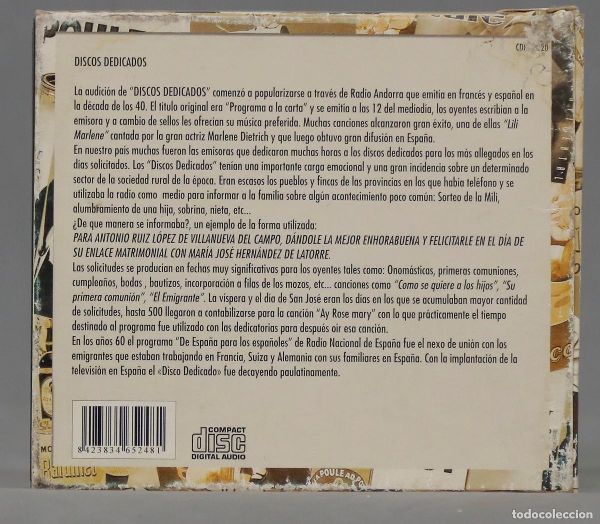 CDs de m&uacute;sica: CAJA CD. DISCOS DEDICADOS - Foto 2