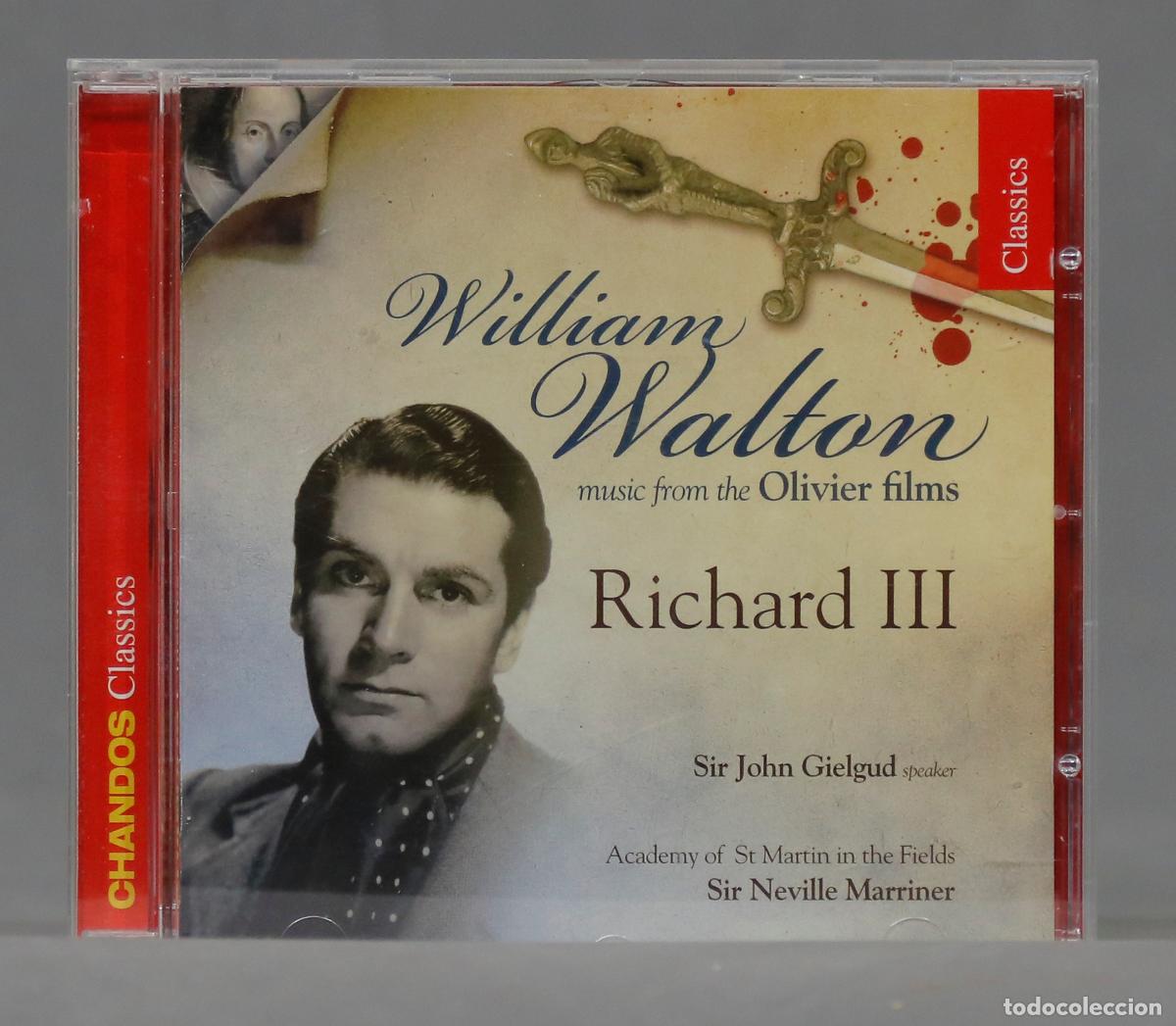 CDs de m&uacute;sica: CD. Richard III. WALTON. MARRINER - Foto 1