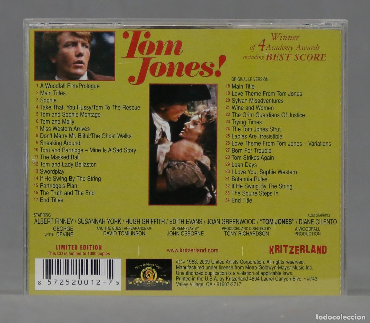 CDs de m&uacute;sica: CD. John Addison &ndash; Tom Jones! (Soundtrack) - Foto 2