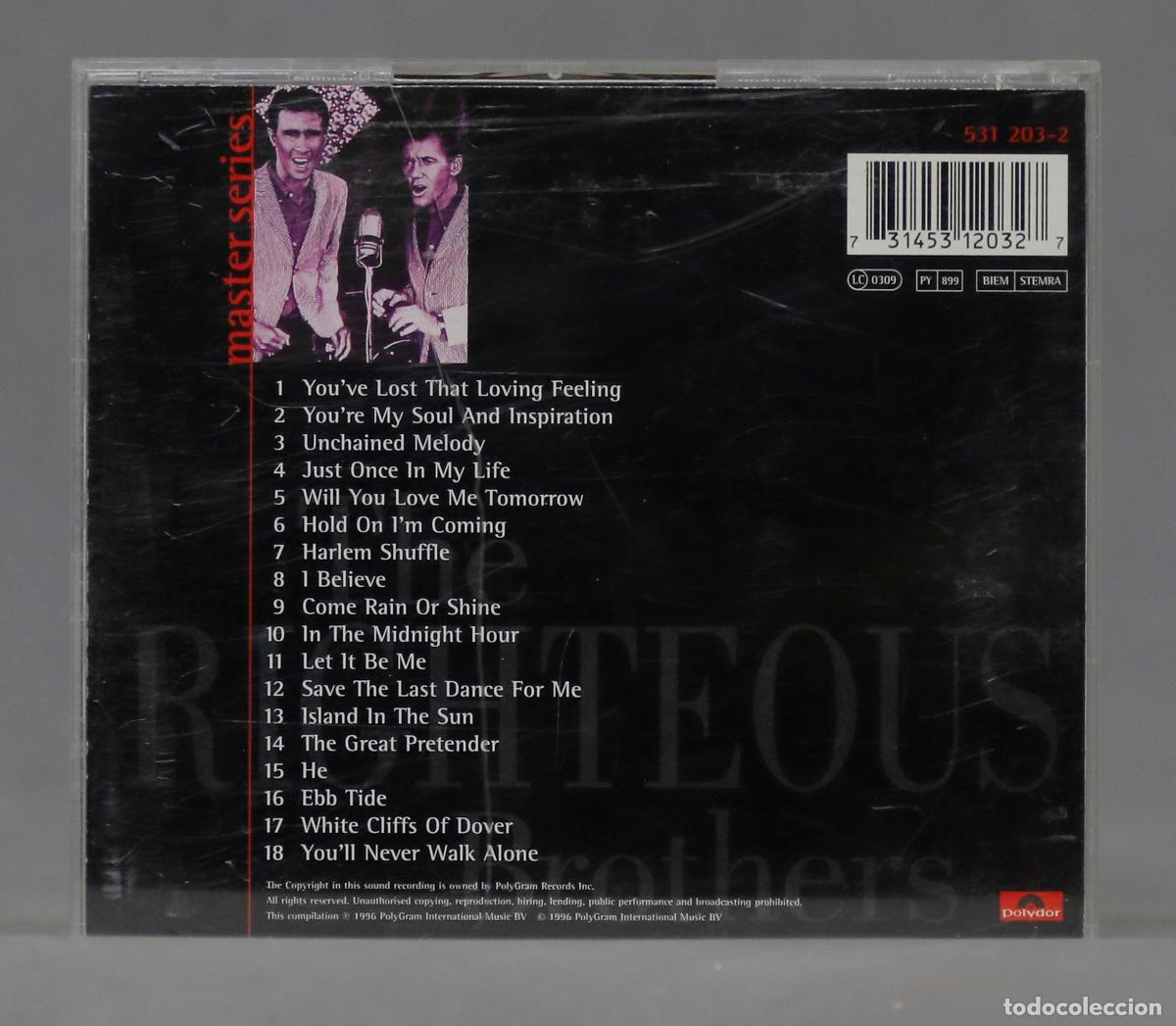 CDs de m&uacute;sica: CD. The Righteous Brothers &ndash; Master Series - Foto 2