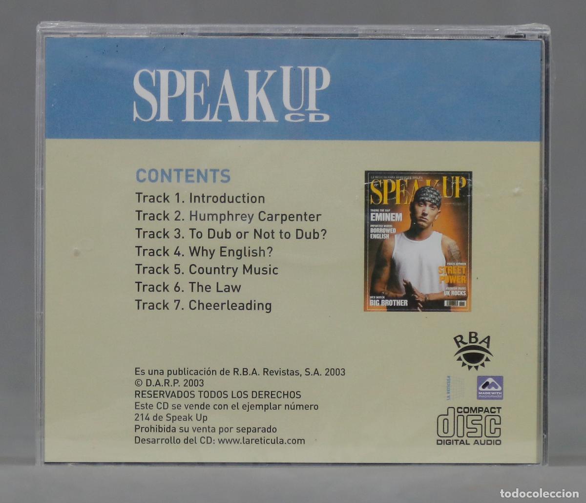 CDs de m&uacute;sica: CD. SPEAK UP. EMINEM. PRECINTADO - Foto 2