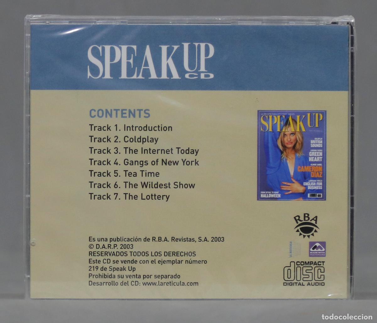 CDs de m&uacute;sica: CD. SPEAK UP. CAMERON DIAZ. PRECINTADO - Foto 2