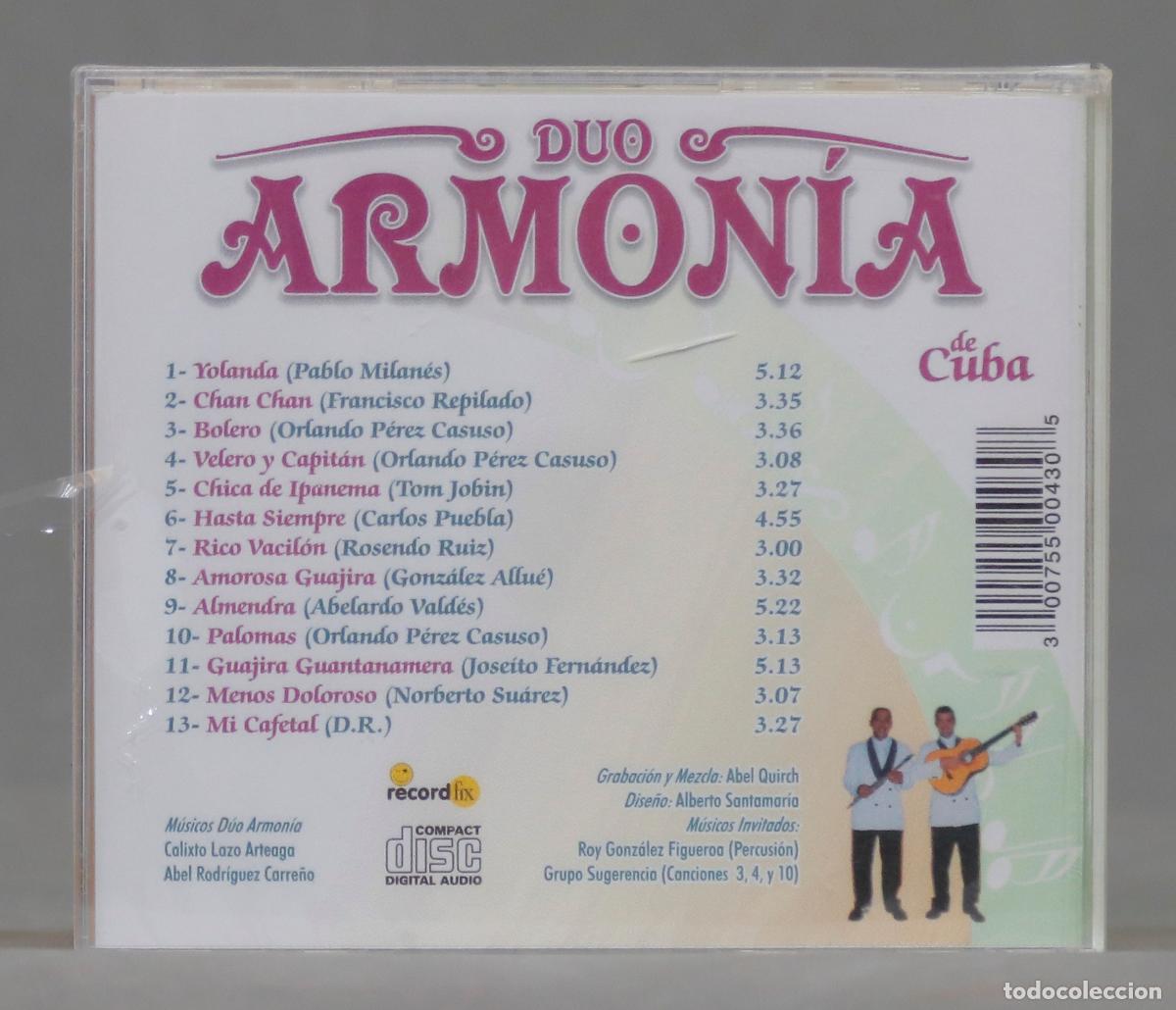 CDs de m&uacute;sica: CD. DUO ARMONIA DE CUBA. PRECINTADO - Foto 2