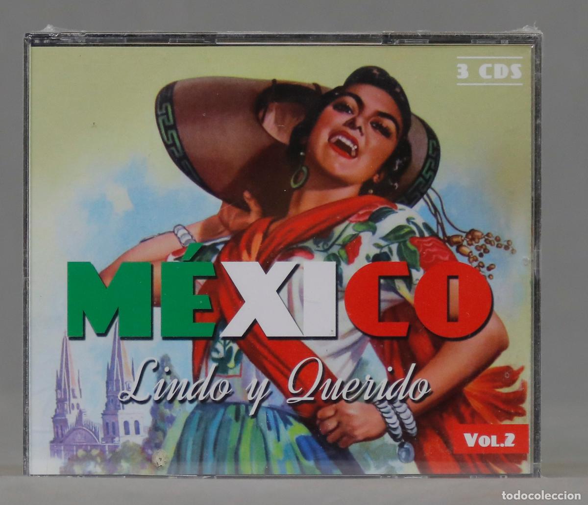 CDs de m&uacute;sica: 3 CD. MEXICO. LINDO Y QUERIDO. VOL.2 PRECINTADO - Foto 1