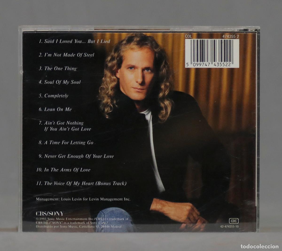 CDs de m&uacute;sica: CD. Michael Bolton &ndash; The One Thing - Foto 2