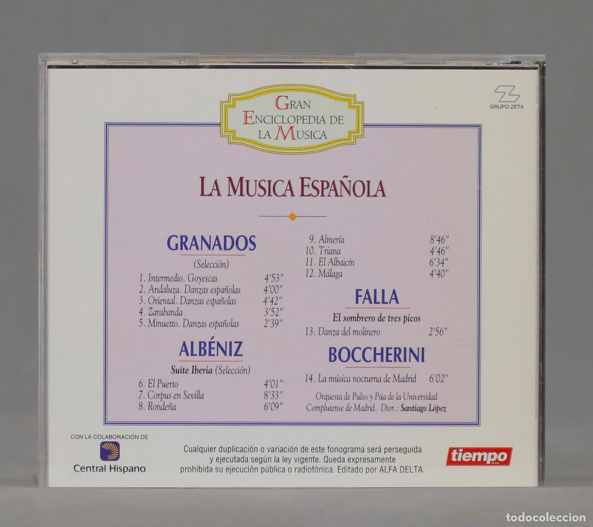 CDs de m&uacute;sica: CD. LA MUSICA ESPA&Ntilde;OLA - Foto 2