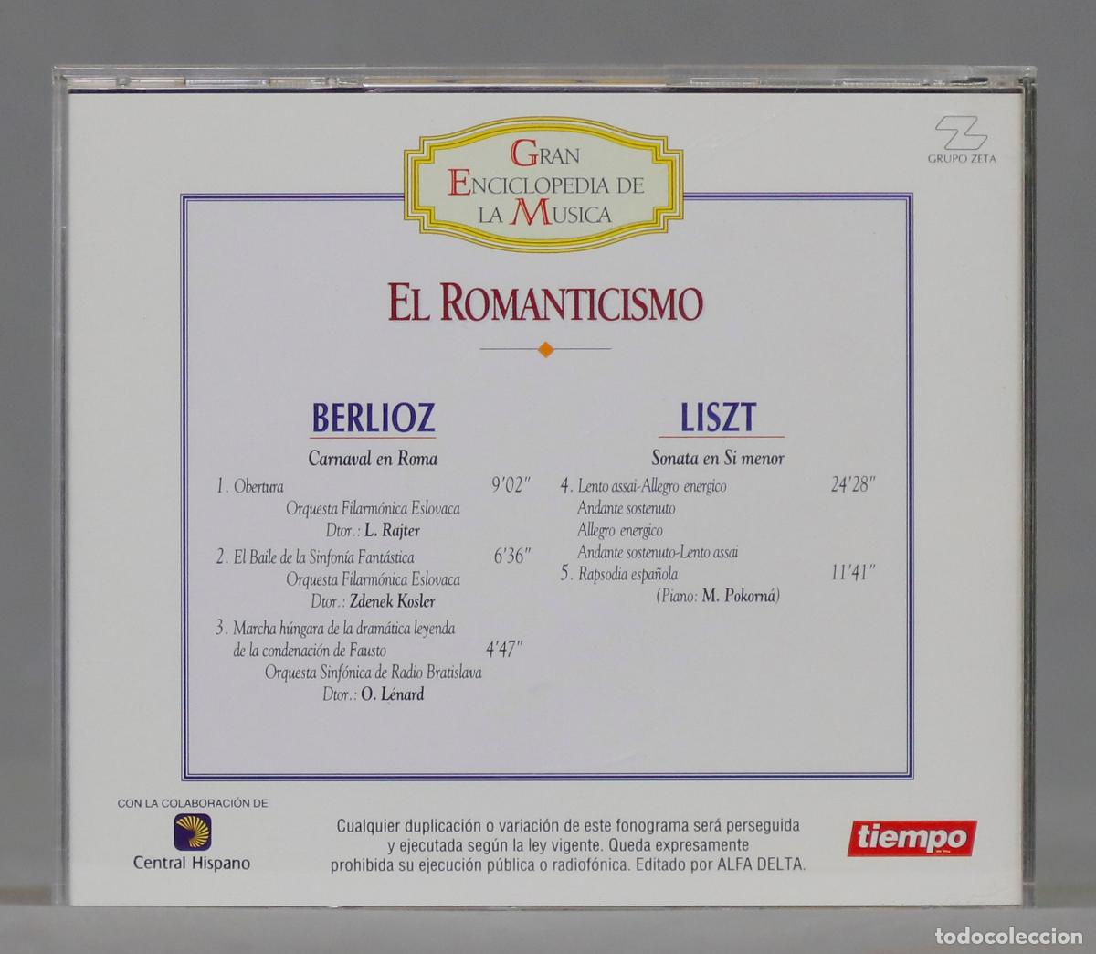 CDs de m&uacute;sica: CD. EL ROMANTICISMO. BERLIOZ. LISZT - Foto 2