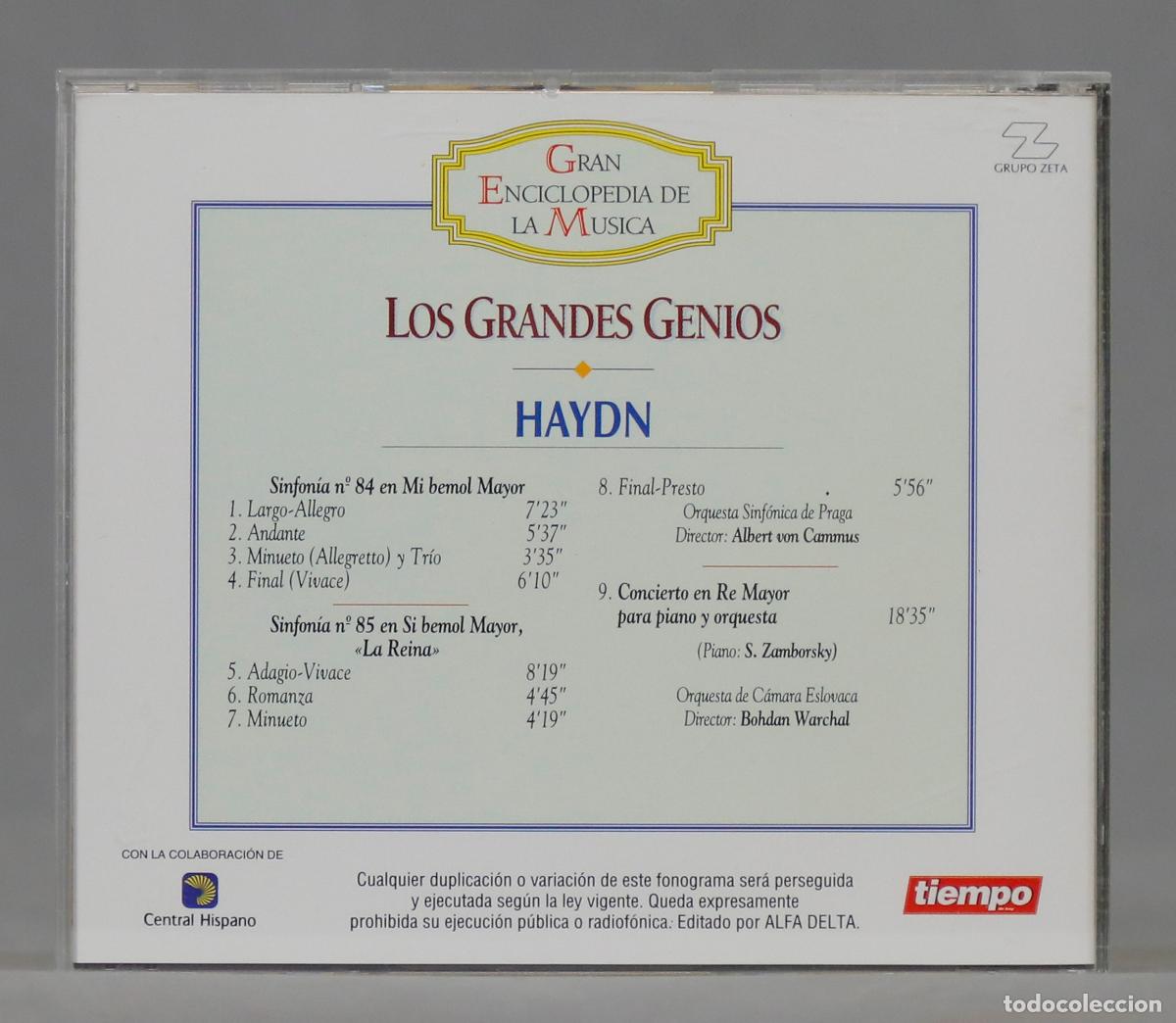 CDs de m&uacute;sica: CD. LOS GRANDES GENIOS. HAYDN - Foto 2