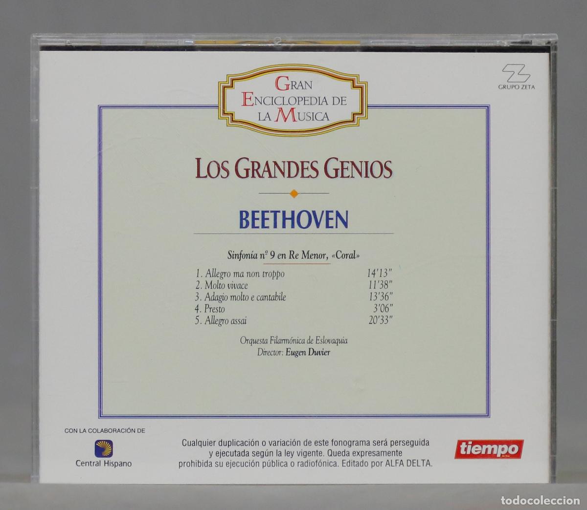 CDs de m&uacute;sica: CD. LOS GRANDES GENIOS. BEETHOVEN - Foto 2