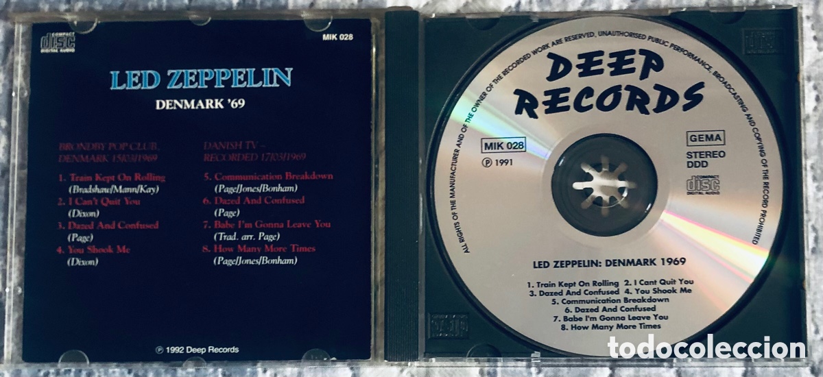 CDs de m&uacute;sica: Led Zeppelin: Denmark 1969 - Foto 2