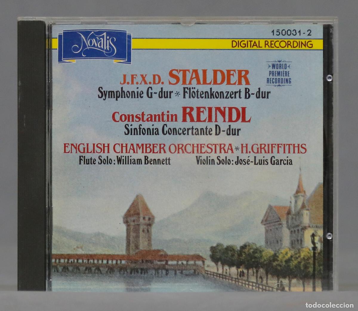 CDs de m&uacute;sica: CD. Symphonie G-Dur. Fl&ouml;tenkonzert B-Dur / Sinfonia Concertante D-Dur. STALDER. REINDL