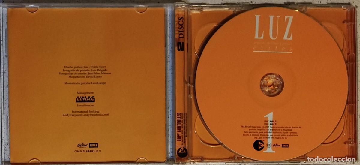 CDs de m&uacute;sica: LUZ - PEQUE&Ntilde;OS, MEDIANOS Y GRANDES EXITOS (2 CD) 2005 - Foto 2