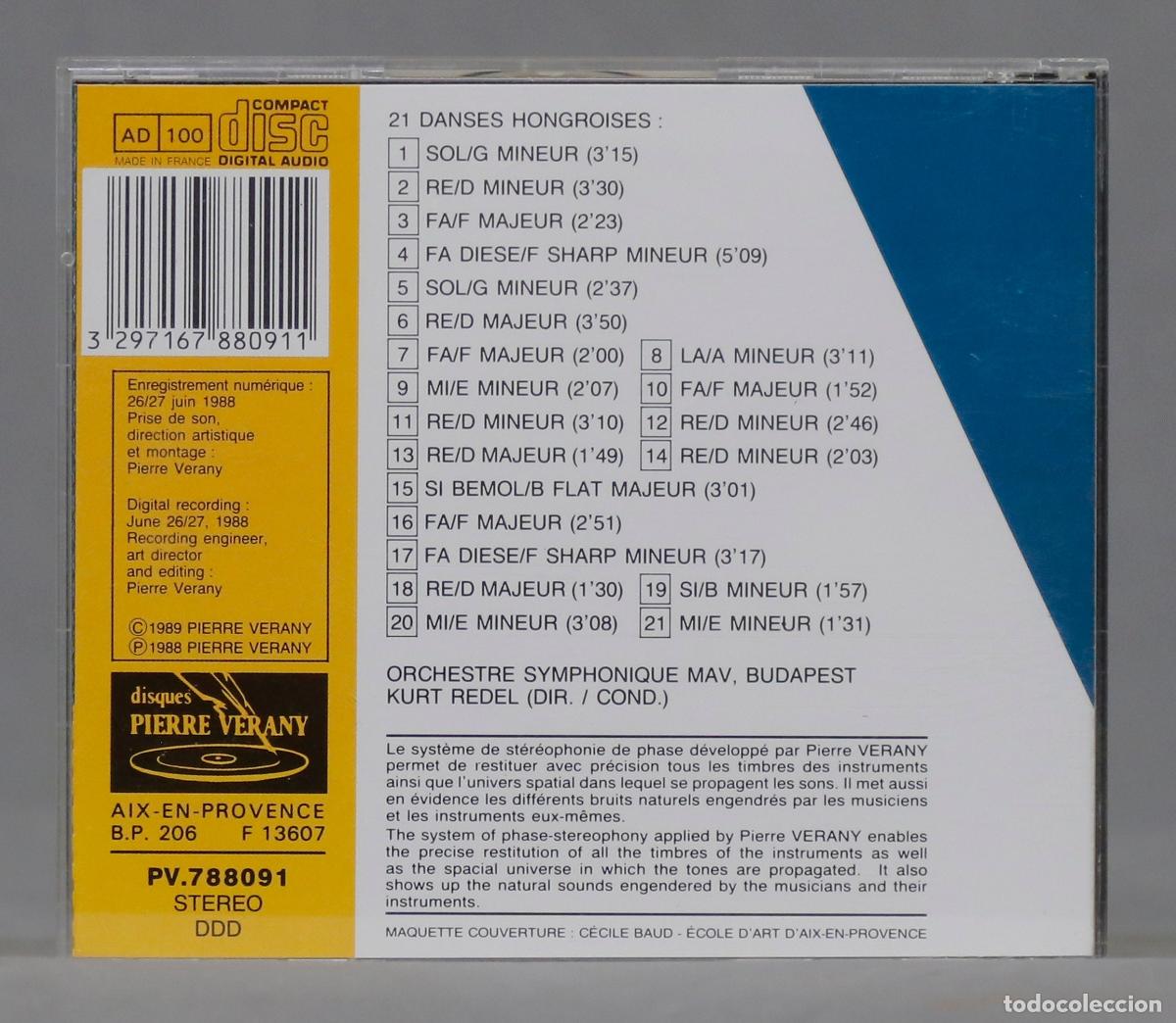 CDs de m&uacute;sica: CD. Redel &ndash; Danses Hongroises. BRAHMS - Foto 2