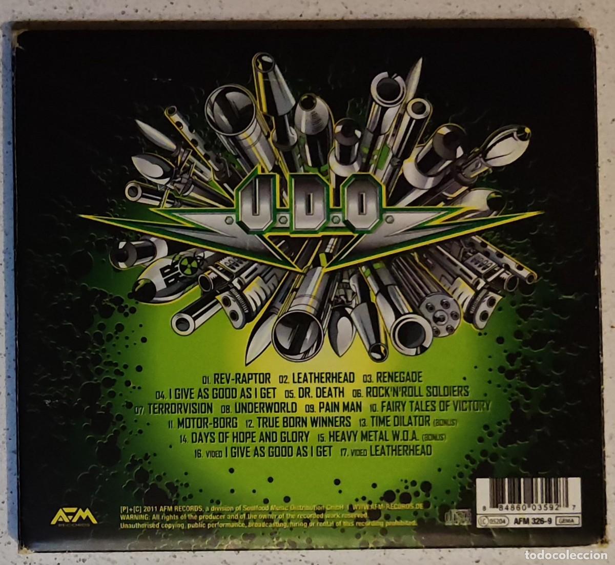 CDs de m&uacute;sica: U.D.O. - REV RAPTOR (CD) 2011 - 17 TEMAS - DIGIPACK - Foto 4