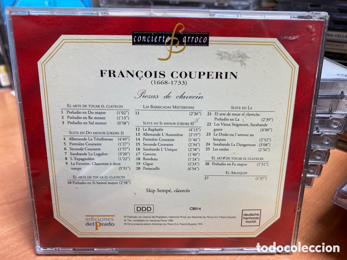 CDs de m&uacute;sica: Couperin - Skip Semp&eacute; - Piezas De Clavec&iacute;n (CD, Album) - Foto 2