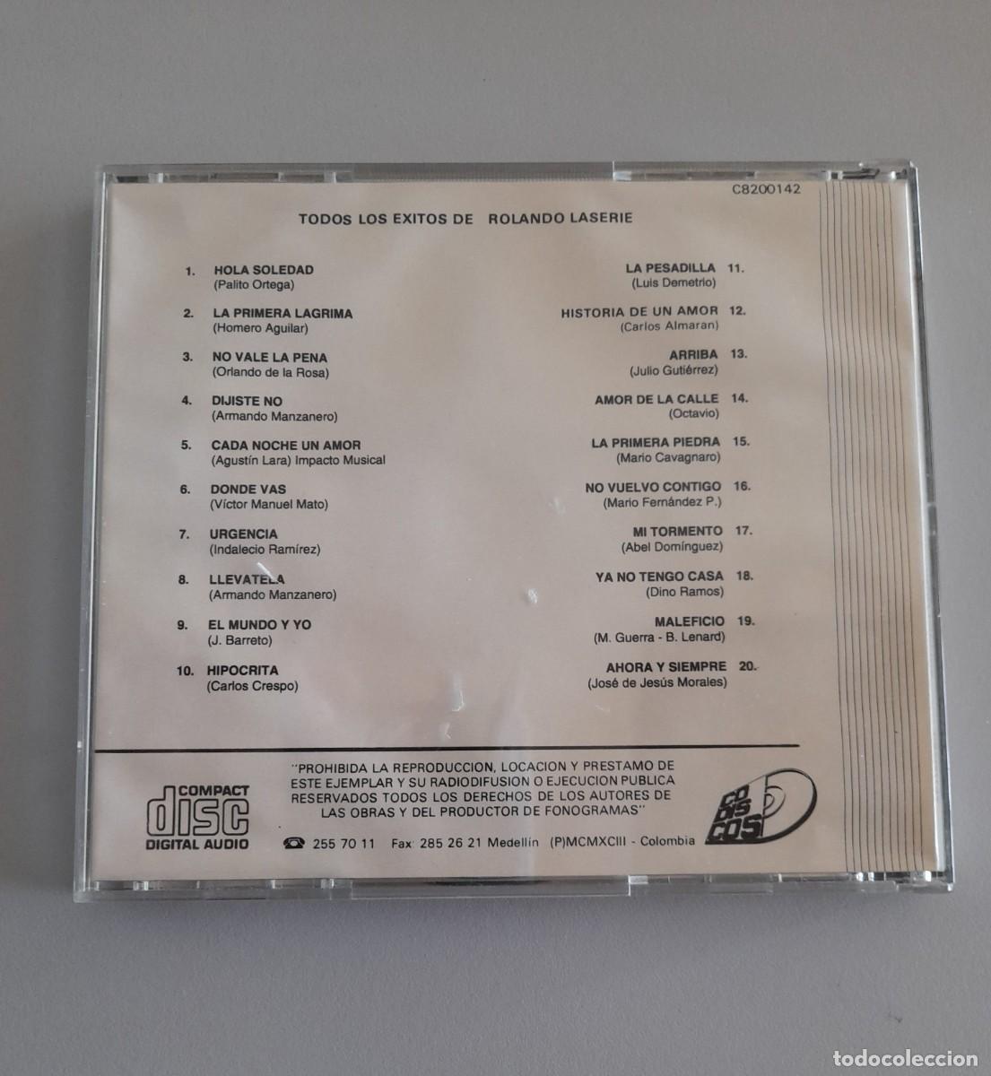 CDs de m&uacute;sica: ROLANDO LA SERIE, TODOS LOS EXITOS - CD - Foto 2