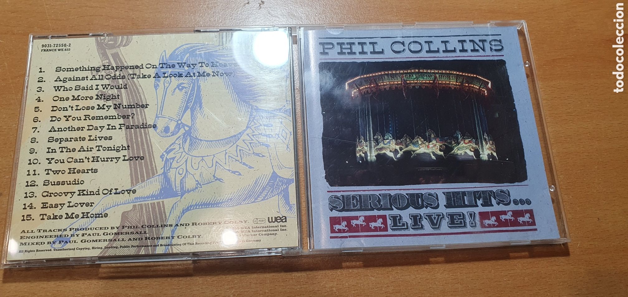 CDs de m&uacute;sica: Cd Phil Collins serios hits live - Foto 1