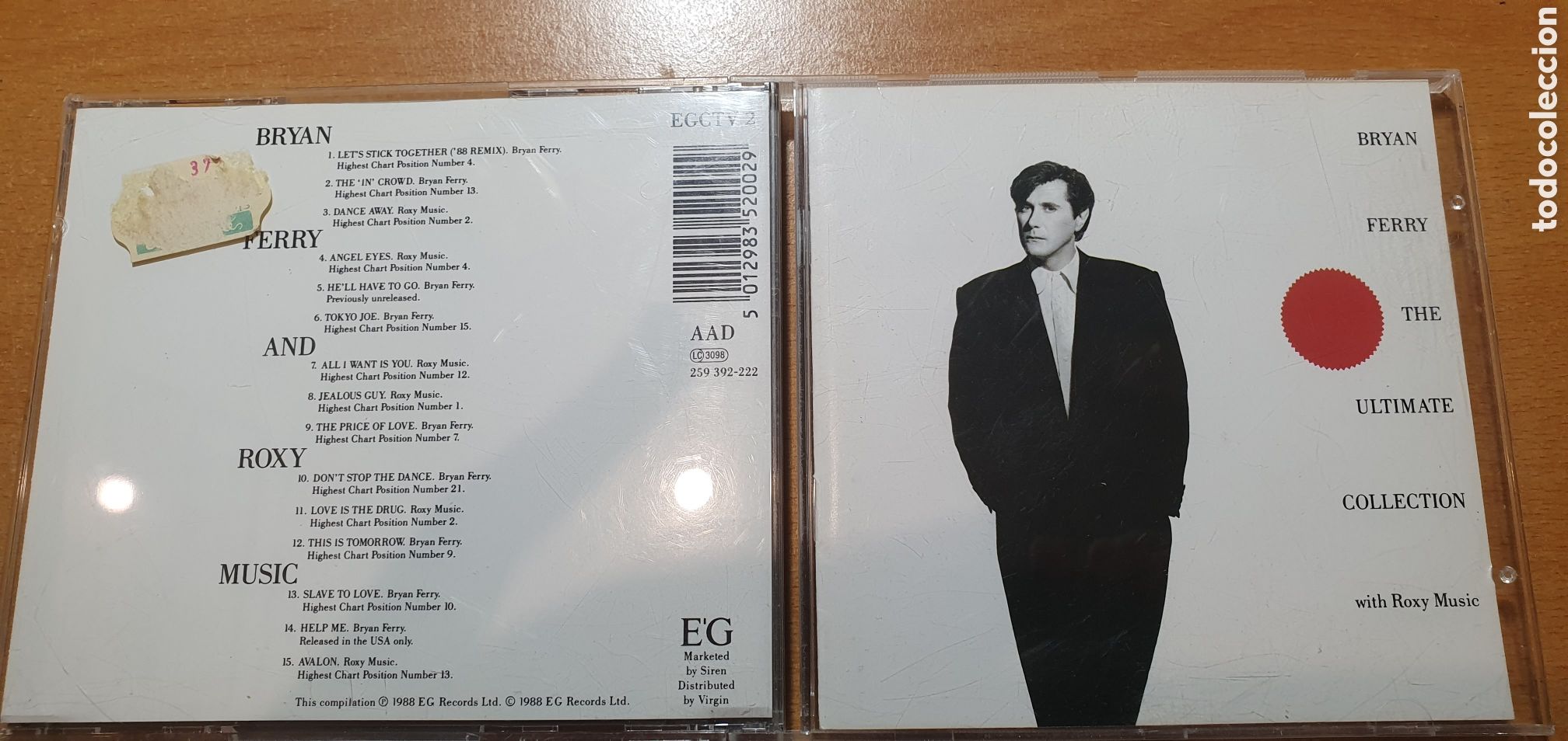 CDs de m&uacute;sica: CD Bryan ferry the ult&iacute;mate collection wiht roxy music - Foto 1