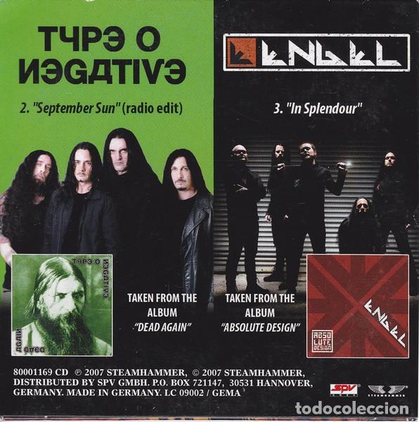 CDs de m&uacute;sica: ICED EARTH. TYPE o NEGATIVE-ENGEL. MINI CD 3cm. PROMO - Foto 2