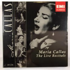 CDs de Música: MARIA CALLAS ● THE LIVE RECITALS ● 10 X CD, BOX SET, COMPILATION. Lote 381860884