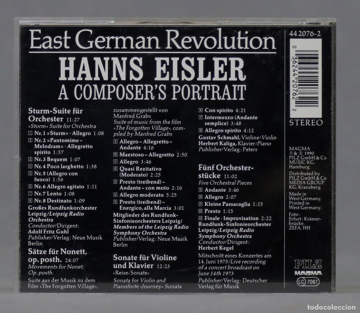 CDs de m&uacute;sica: CD. Hanns Eisler &ndash; A Composer&acute;s Portrait - Foto 2
