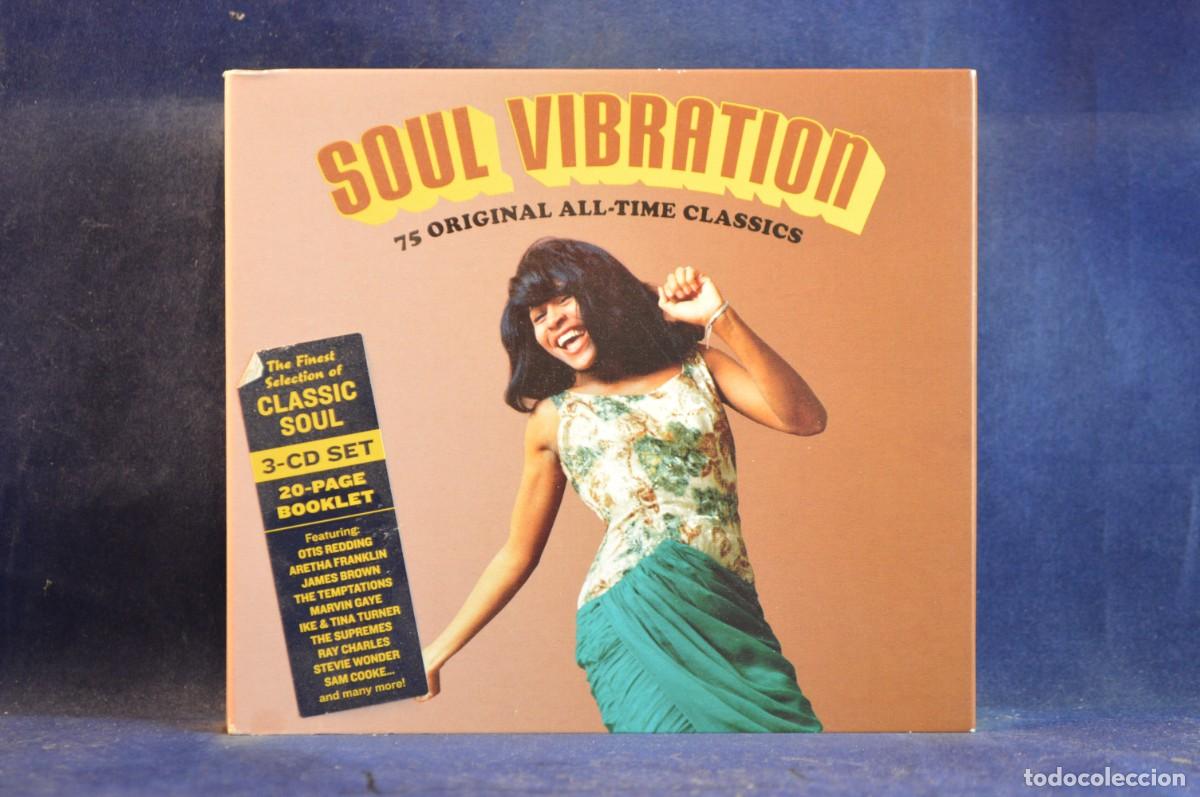 CDs de m&uacute;sica: VARIOUS - SOUL VIBRATION, 75 ORIGINAL ALL, TIME CLASSICS - 3 CD - Foto 1
