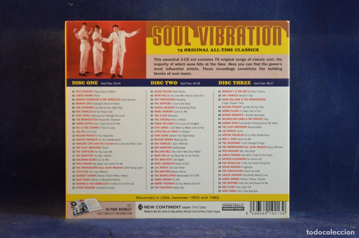 CDs de m&uacute;sica: VARIOUS - SOUL VIBRATION, 75 ORIGINAL ALL, TIME CLASSICS - 3 CD - Foto 2