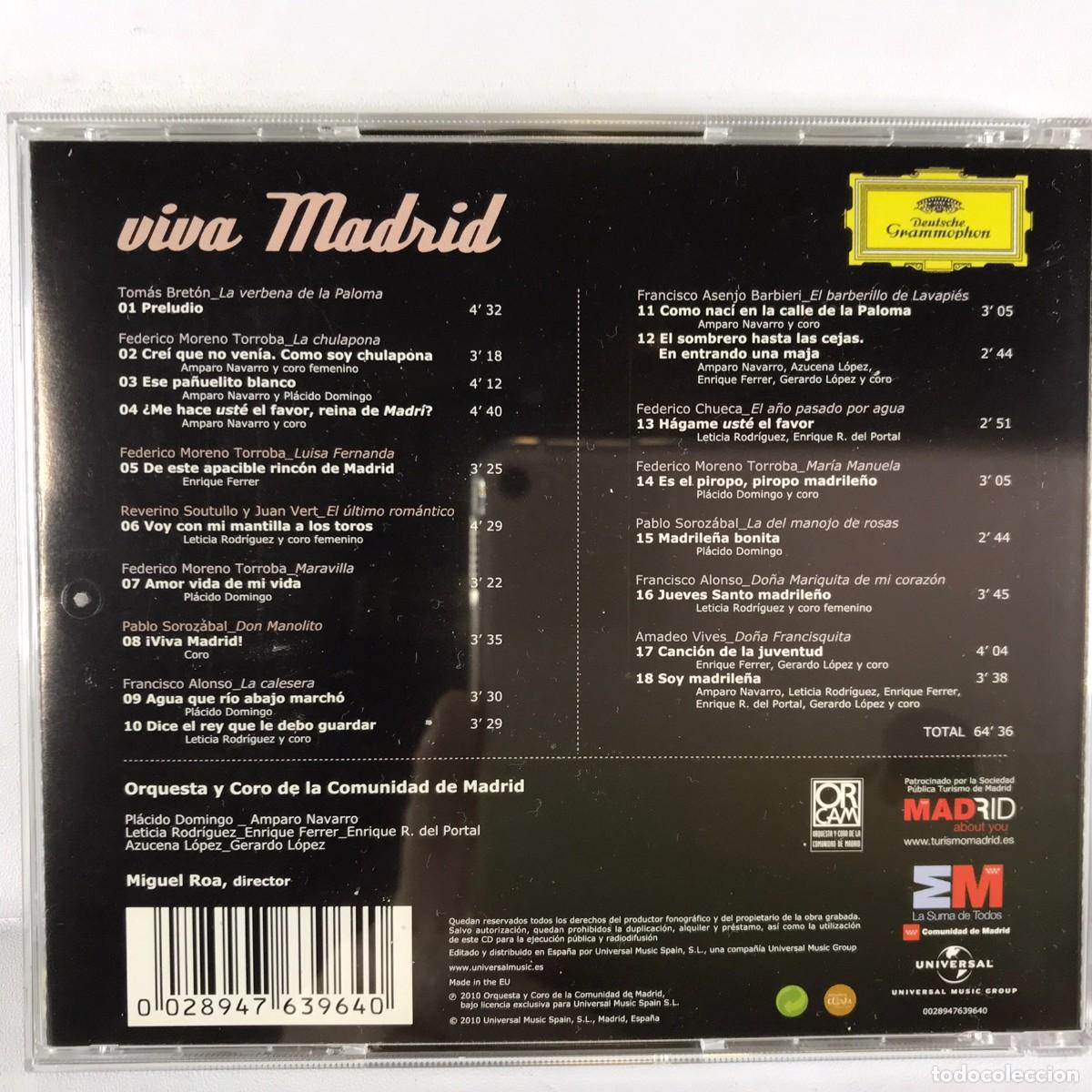 CDs de m&uacute;sica: Placido Domingo ● Viva Madrid ● 2 x CD, Compilation - Foto 4
