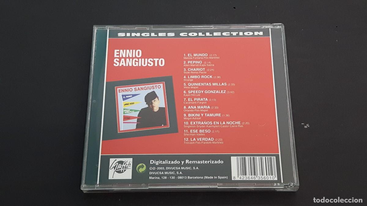 CDs de m&uacute;sica: CD ENNIO SANGIUSTO - SINGLES COLLECTION - 2003 - Foto 3