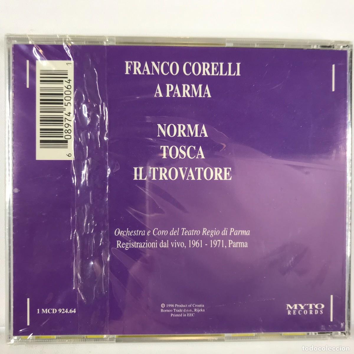 CDs de m&uacute;sica: Franco Corelli ● F. Corelli a Parma ● CD, Compilation - Myto Records - Foto 2