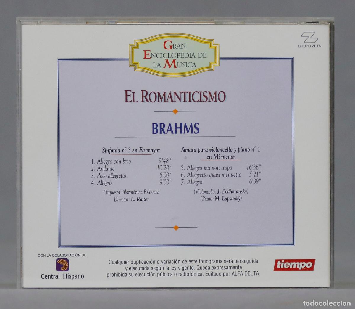 CDs de m&uacute;sica: CD. EL ROMANTICISMO. BRAHMS - Foto 2