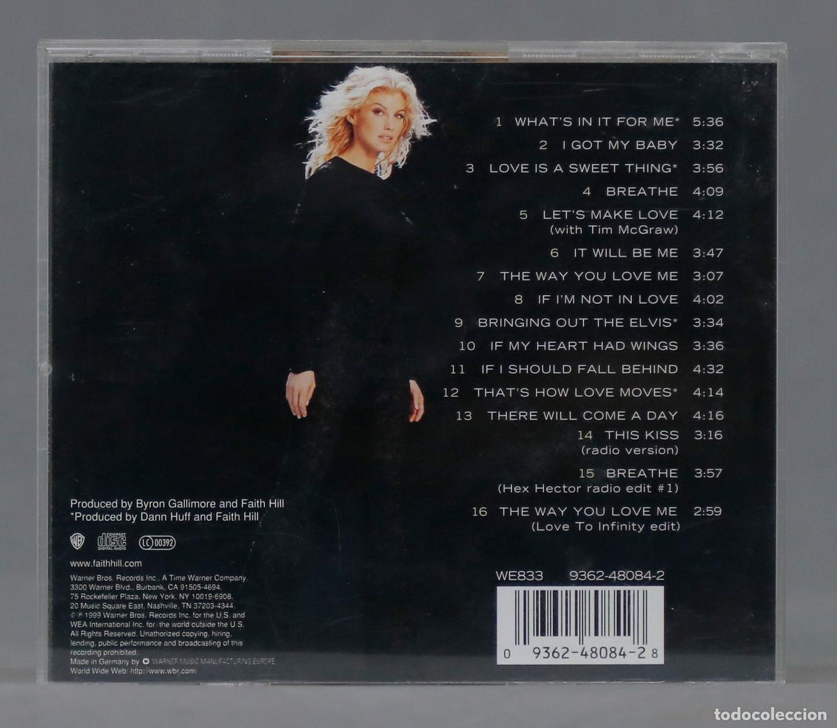 CDs de m&uacute;sica: CD. Faith Hill &ndash; Breathe - Foto 2
