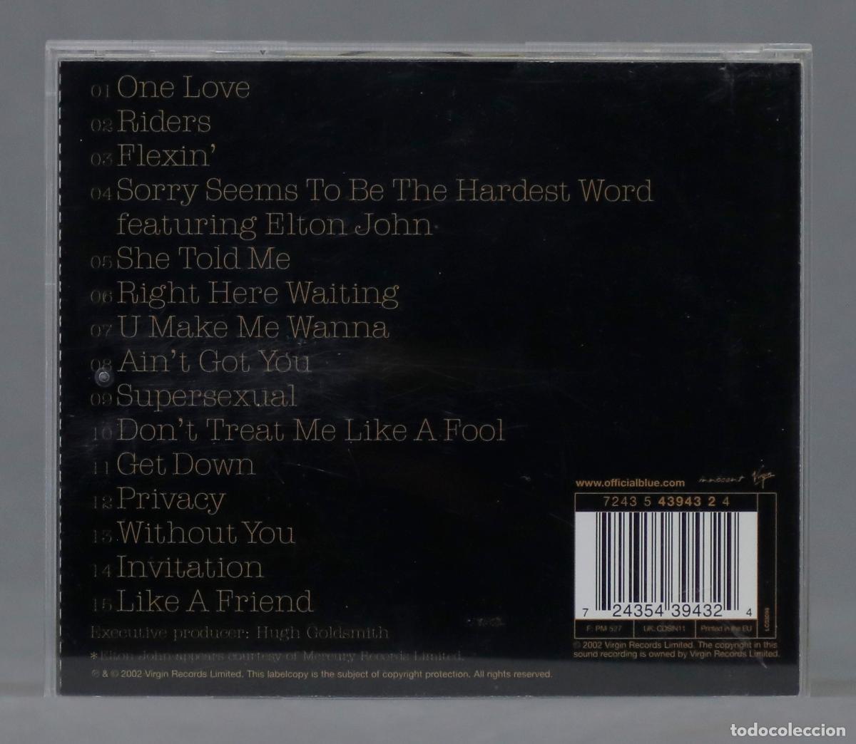 CDs de m&uacute;sica: CD. Blue &ndash; One Love - Foto 2