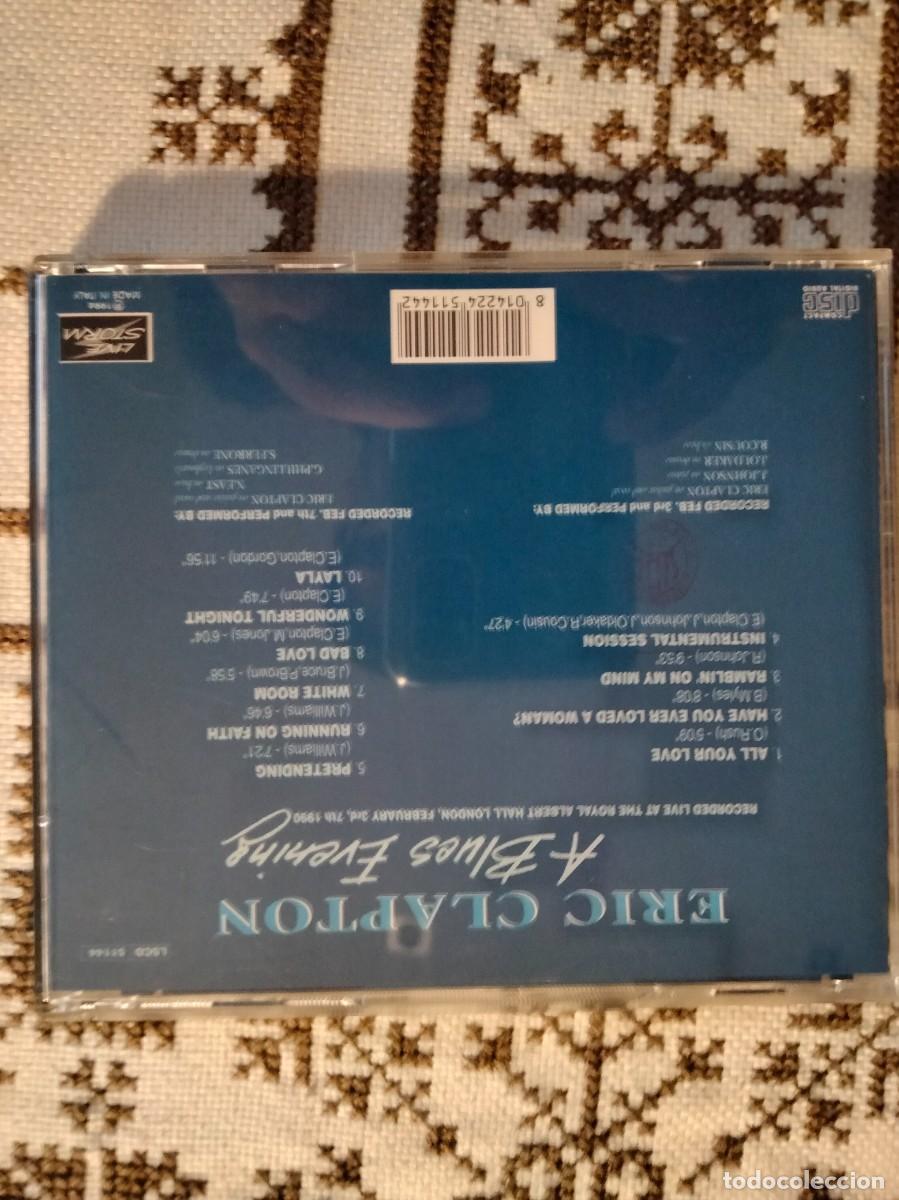 CDs de m&uacute;sica: ERIC CLAPTON - A blues evening - Foto 2