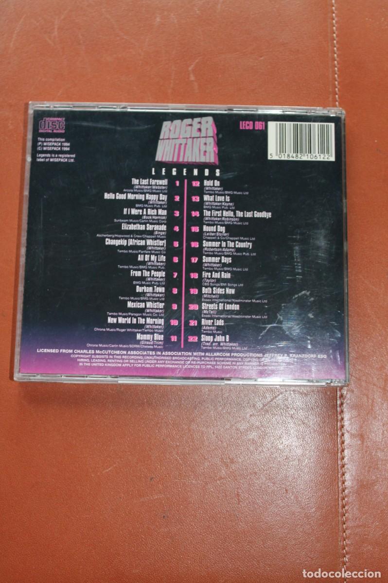 CDs de m&uacute;sica: ROGER WHITTAKER. LEGENDS - Foto 2