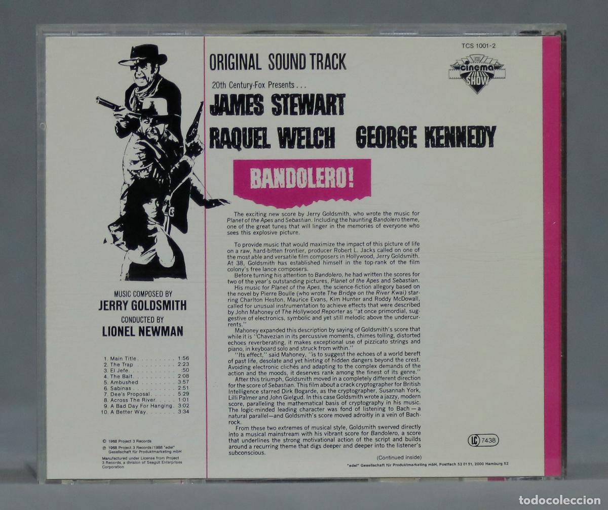CDs de m&uacute;sica: CD. Jerry Goldsmith &ndash; Bandolero! - Foto 2