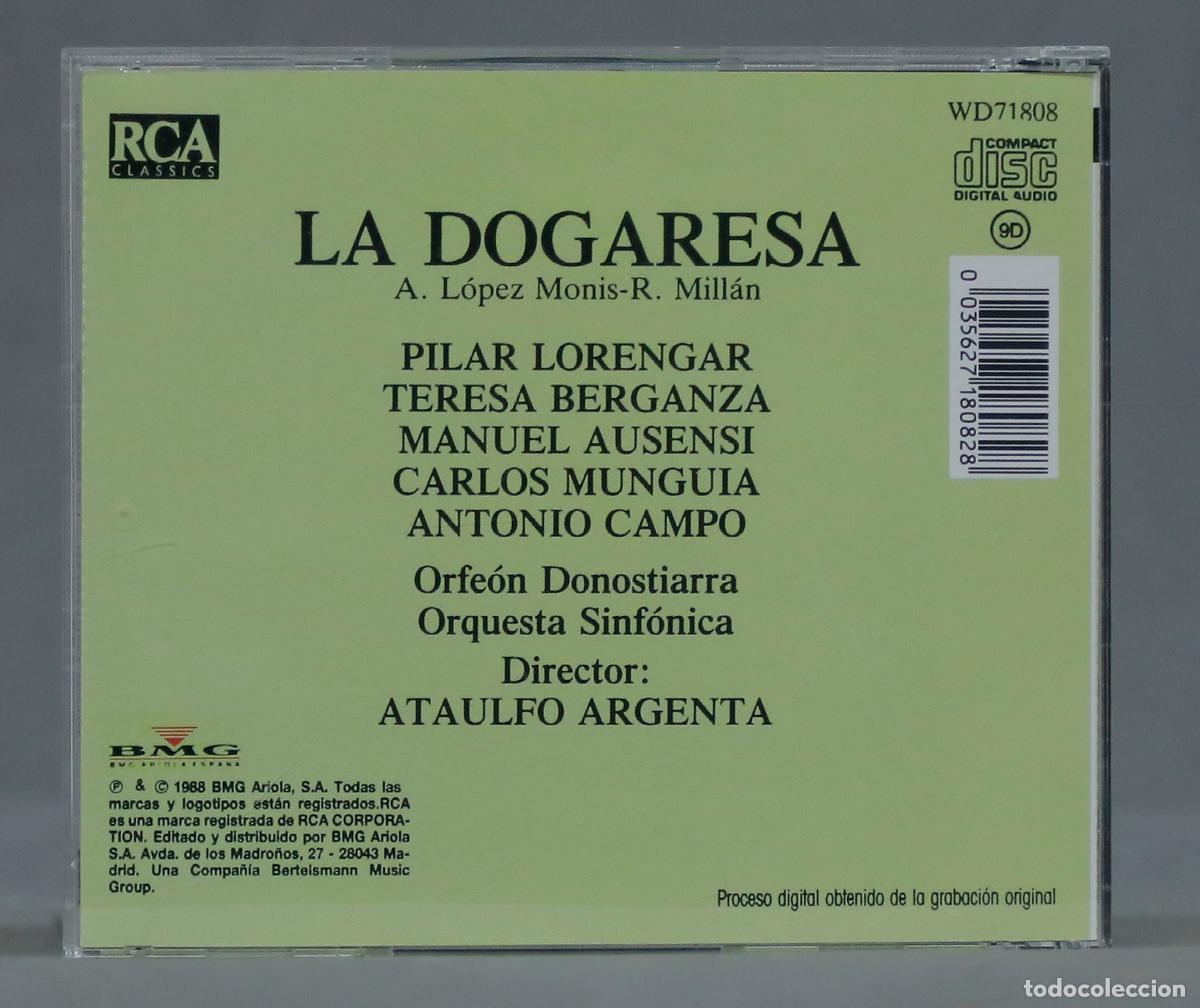 CDs de m&uacute;sica: CD. Argenta &ndash; La Dogaresa. LORENGAR - Foto 2