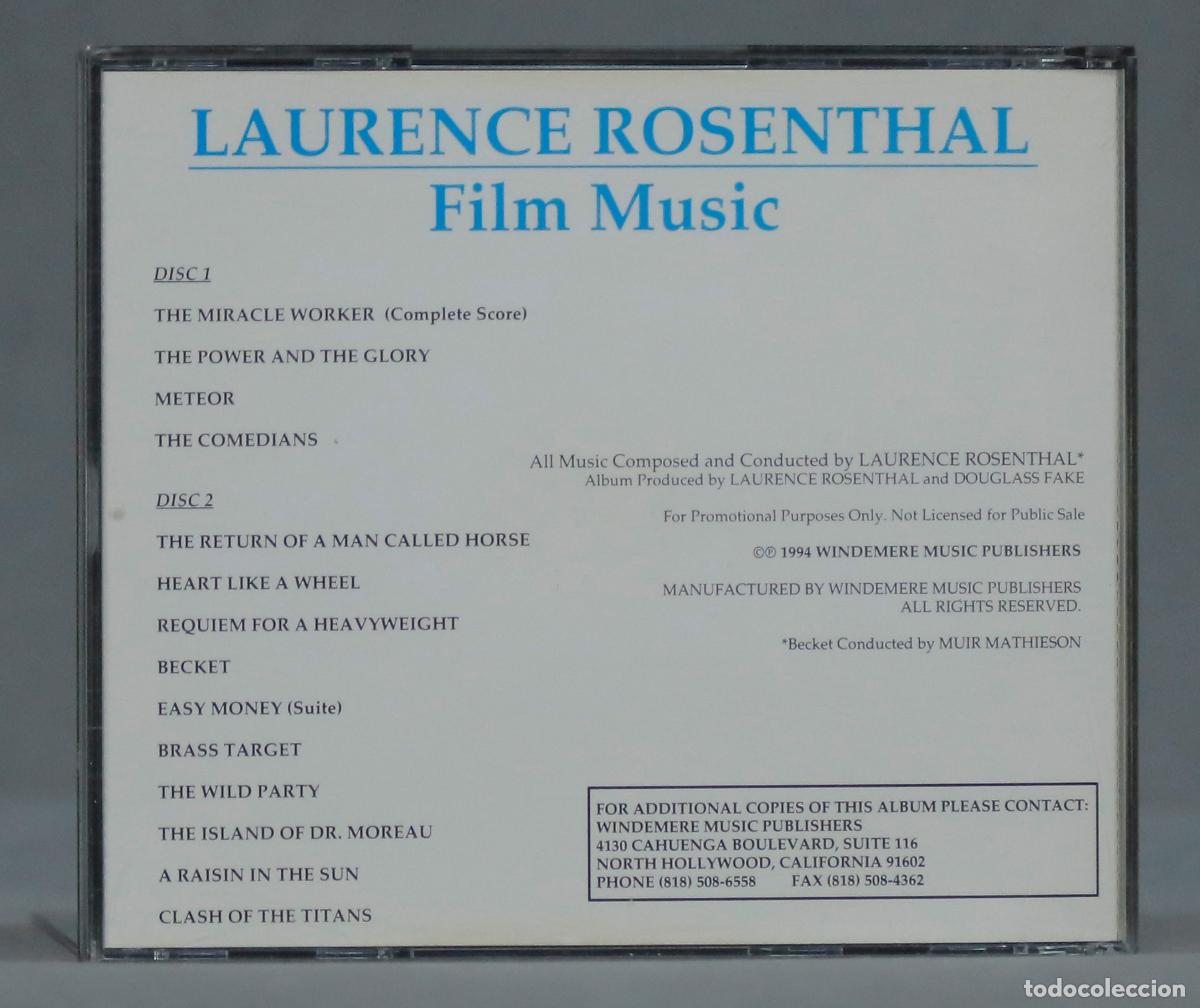 CDs de m&uacute;sica: CD. Laurence Rosenthal &ndash; The Miracle Worker - Foto 2