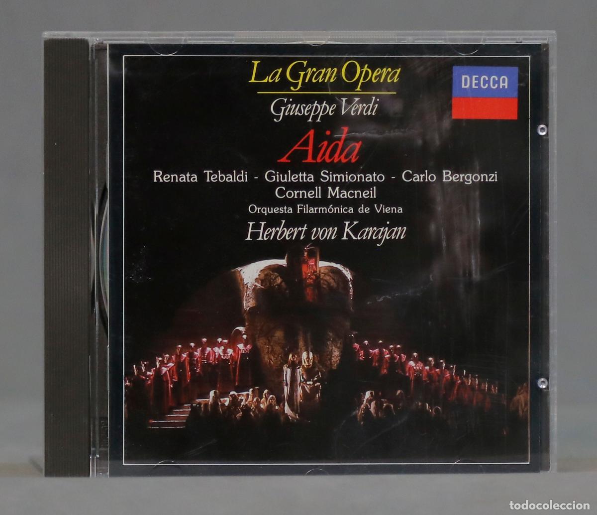CDs de m&uacute;sica: CD. AIDA. VERDI. KARAJAN. III - Foto 1