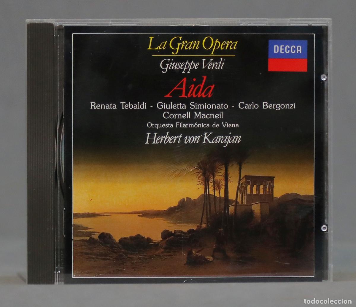 CDs de m&uacute;sica: CD. AIDA. VERDI. KARAJAN. I - Foto 1